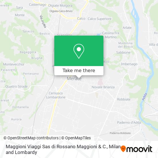 Maggioni Viaggi Sas di Rossano Maggioni & C. map