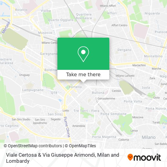 Viale Certosa & Via Giuseppe Arimondi map