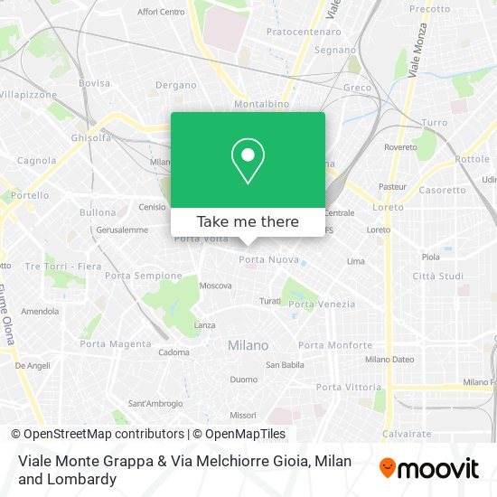 Viale Monte Grappa & Via Melchiorre Gioia map