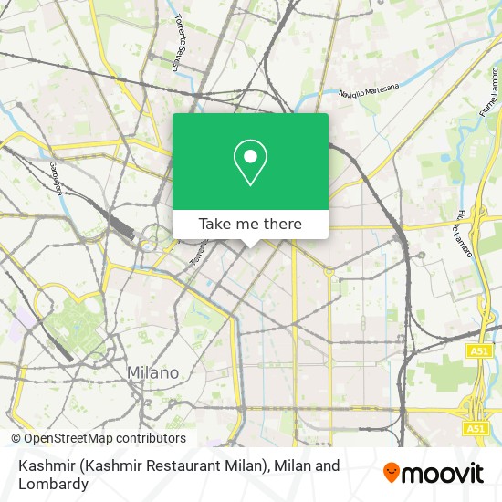 Kashmir (Kashmir Restaurant Milan) map
