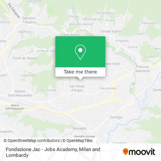 Fondazione Jac - Jobs Academy map