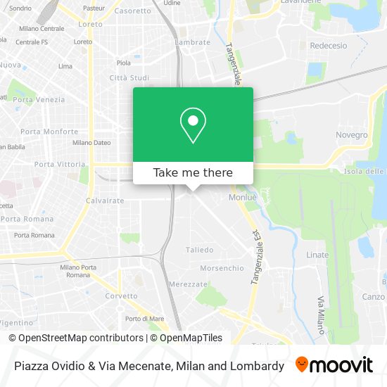 Piazza Ovidio & Via Mecenate map