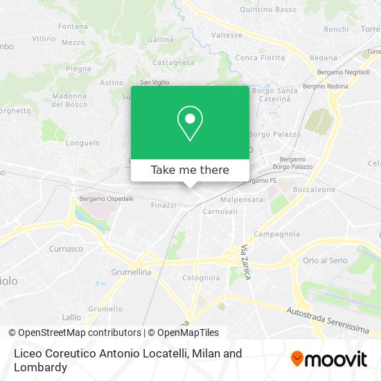 Liceo Coreutico Antonio Locatelli map