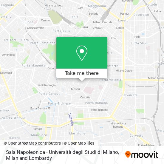 Sala Napoleonica - Università degli Studi di Milano map