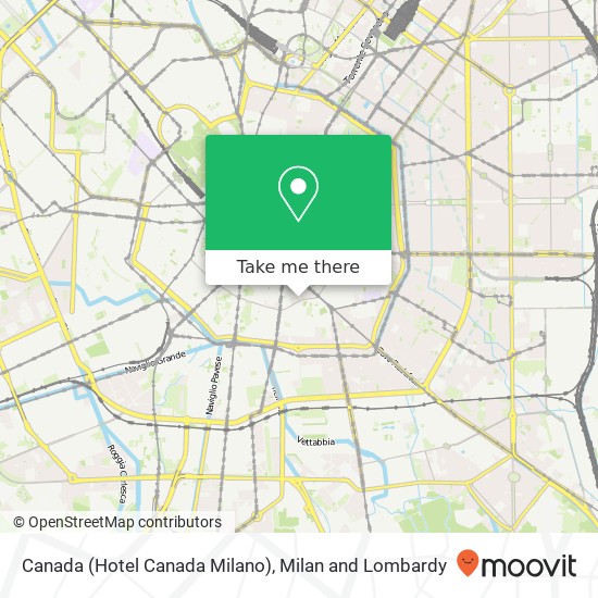 Canada (Hotel Canada Milano) map