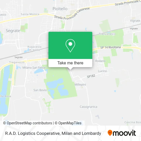 R.A.D. Logistics Cooperative map