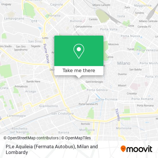 P.Le Aquileia (Fermata Autobus) map