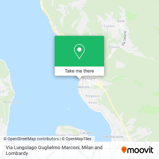 Via Lungolago Guglielmo Marconi map