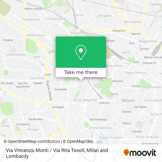 Via Vincenzo Monti / Via Rita Tonoli map