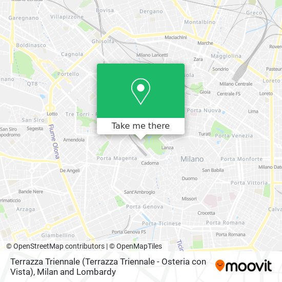 Terrazza Triennale (Terrazza Triennale - Osteria con Vista) map