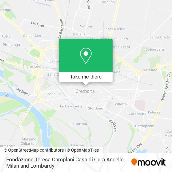 Fondazione Teresa Camplani Casa di Cura Ancelle map