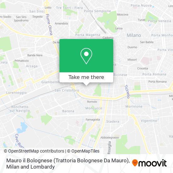 Mauro il Bolognese (Trattoria Bolognese Da Mauro) map