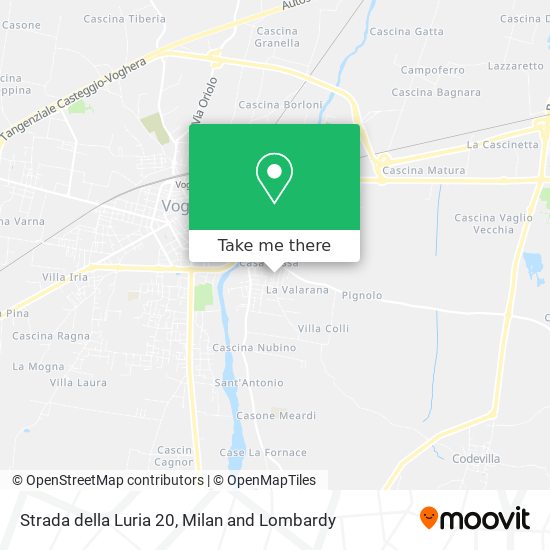 Strada della Luria 20 map