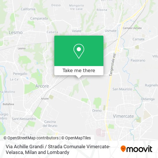 Via Achille Grandi / Strada Comunale Vimercate-Velasca map