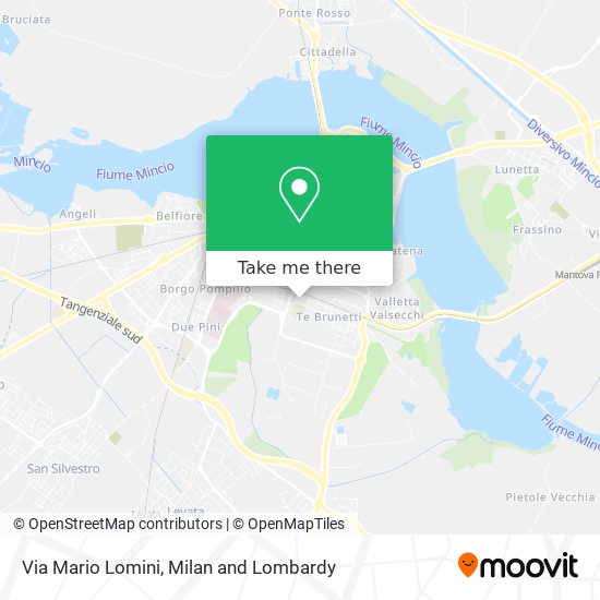 Via Mario Lomini map