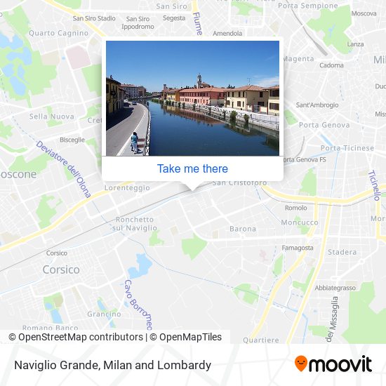 Naviglio Grande map