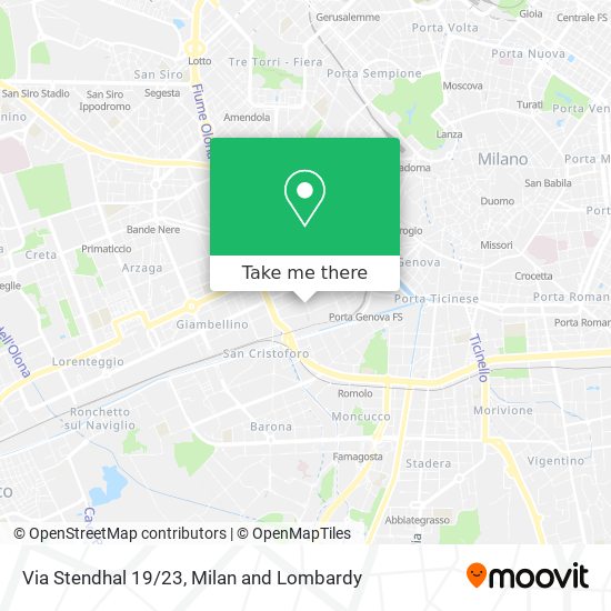 Via Stendhal 19/23 map