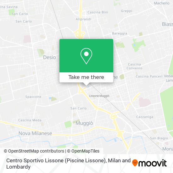 Centro Sportivo Lissone (Piscine Lissone) map