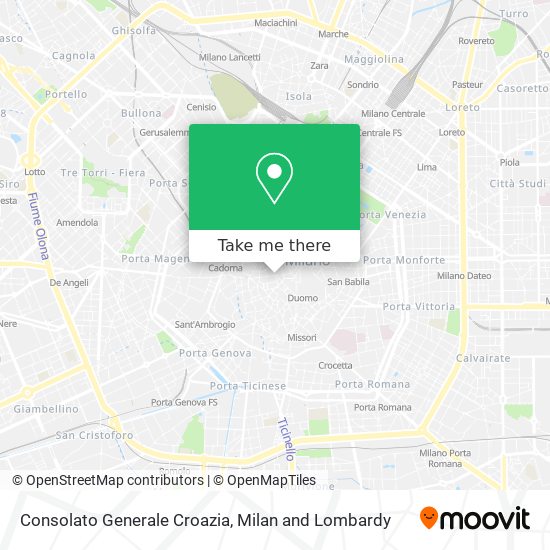 Consolato Generale Croazia map