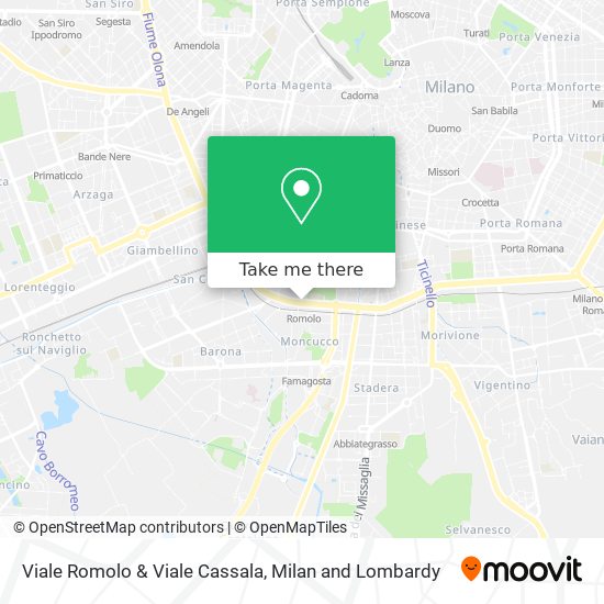 Viale Romolo & Viale Cassala map