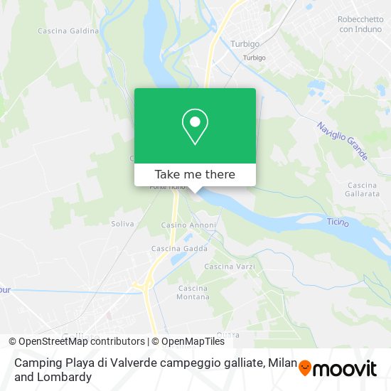 Camping Playa di Valverde campeggio galliate map