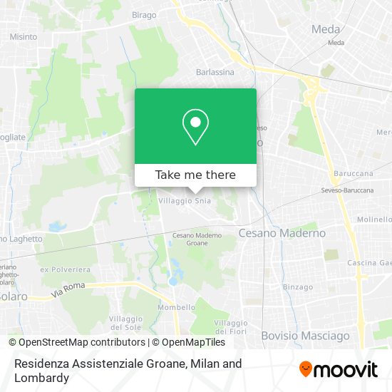 Residenza Assistenziale Groane map