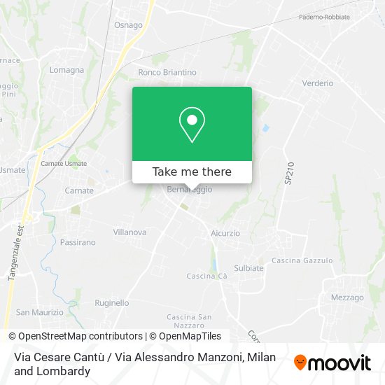 Via Cesare Cantù / Via Alessandro Manzoni map