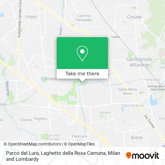 Parco del Lura, Laghetto della Rosa Camuna map