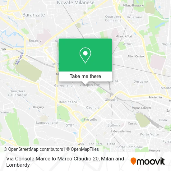 Via Console Marcello Marco Claudio 20 map