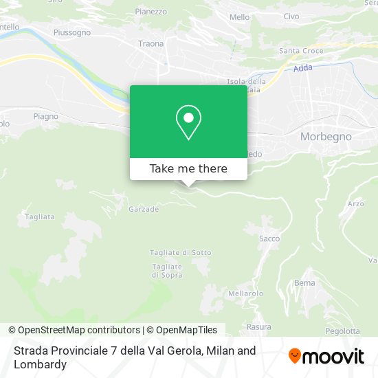 Strada Provinciale 7 della Val Gerola map