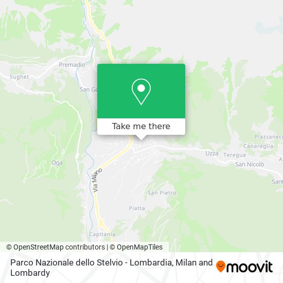 Parco Nazionale dello Stelvio - Lombardia map