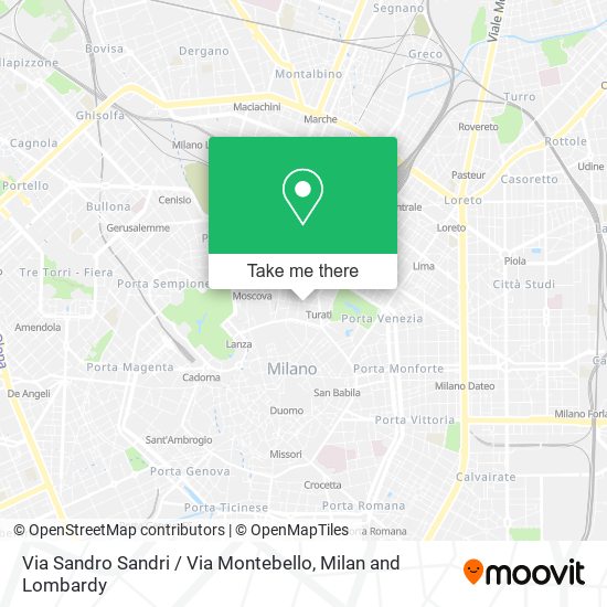 Via Sandro Sandri / Via Montebello map