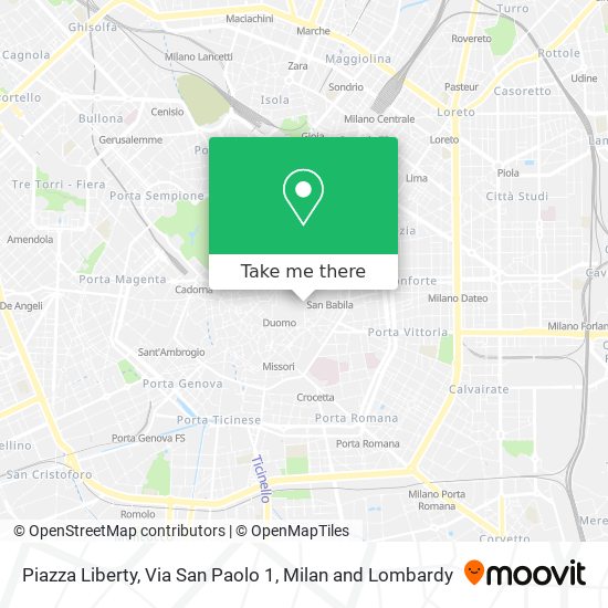 Piazza Liberty, Via San Paolo 1 map