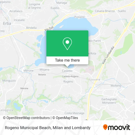 Rogeno Municipal Beach map