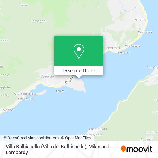 Villa Balbianello (Villa del Balbianello) map