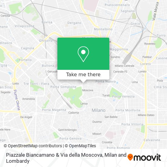 Piazzale Biancamano & Via della Moscova map
