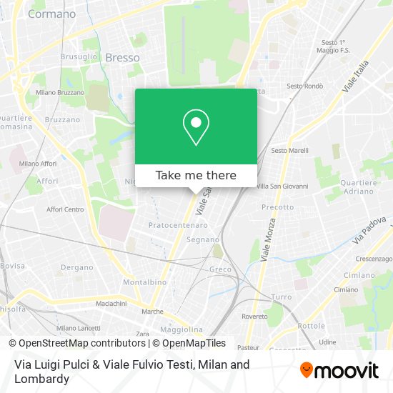 Via Luigi Pulci & Viale Fulvio Testi map