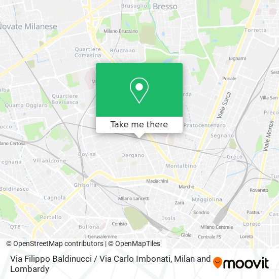 Via Filippo Baldinucci / Via Carlo Imbonati map