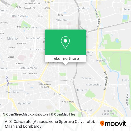 A. S. Calvairate (Associazione Sportiva Calvairate) map