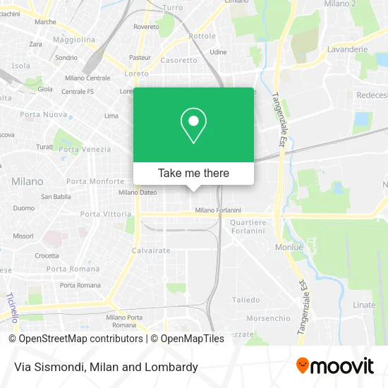 Via Sismondi map