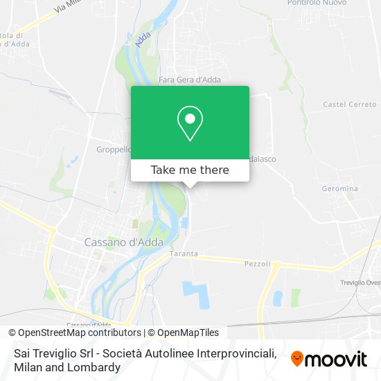 Sai Treviglio Srl - Società Autolinee Interprovinciali map