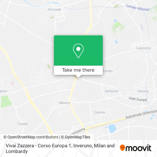 Vivai Zazzera - Corso Europa 1, Inveruno map