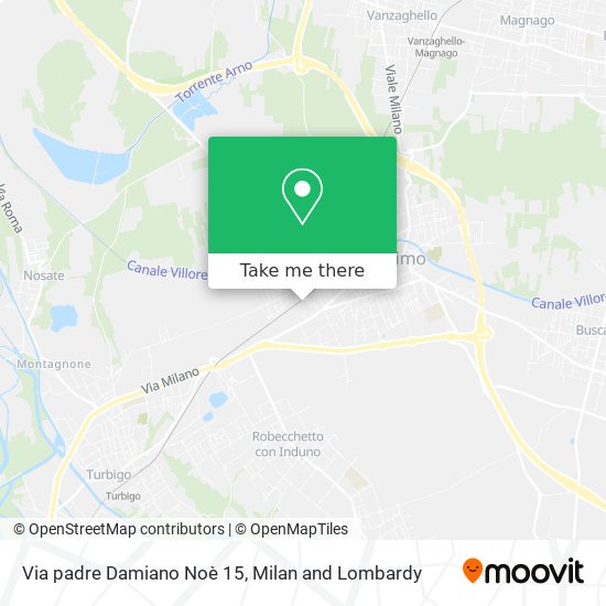 Via padre Damiano Noè 15 map