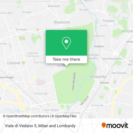 Viale di Vedano  5 map