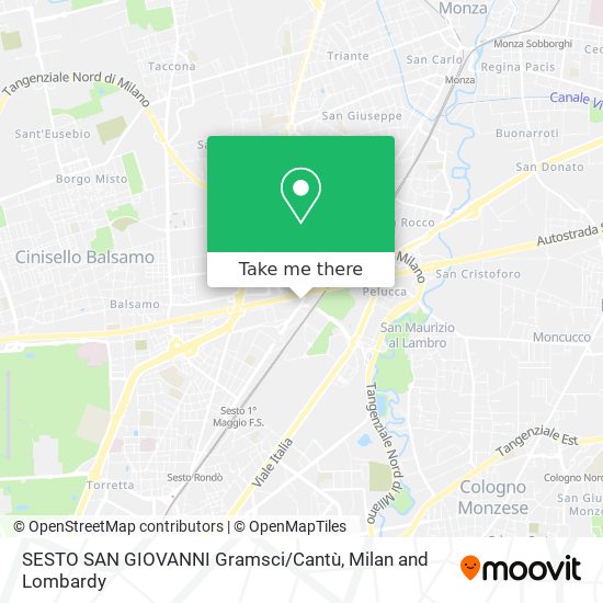 SESTO SAN GIOVANNI Gramsci / Cantù map