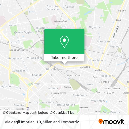 Via degli Imbriani  10 map