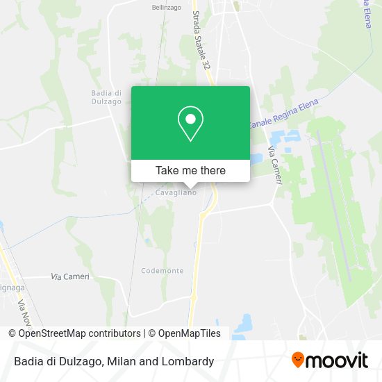 Badia di Dulzago map