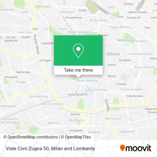 Viale Coni Zugna  50 map