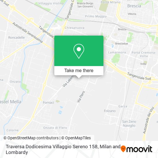 Traversa Dodicesima Villaggio Sereno  158 map