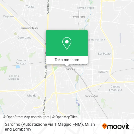 Saronno (Autostazione via 1 Maggio FNM) map